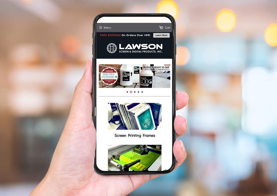 Lawson Screen and Digital Ecommerce design